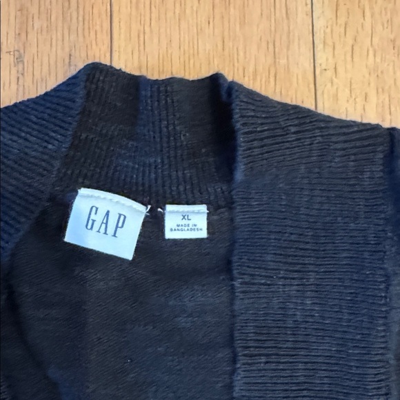 GAP | Black Cardigan Open Front Sweater | size XL - Picture 3 of 5